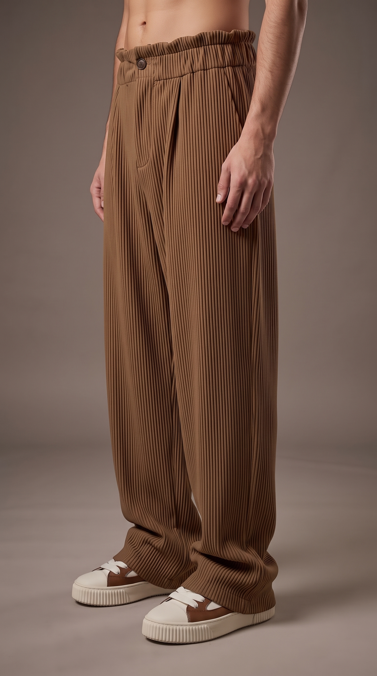 RMP Drape Pants-חום