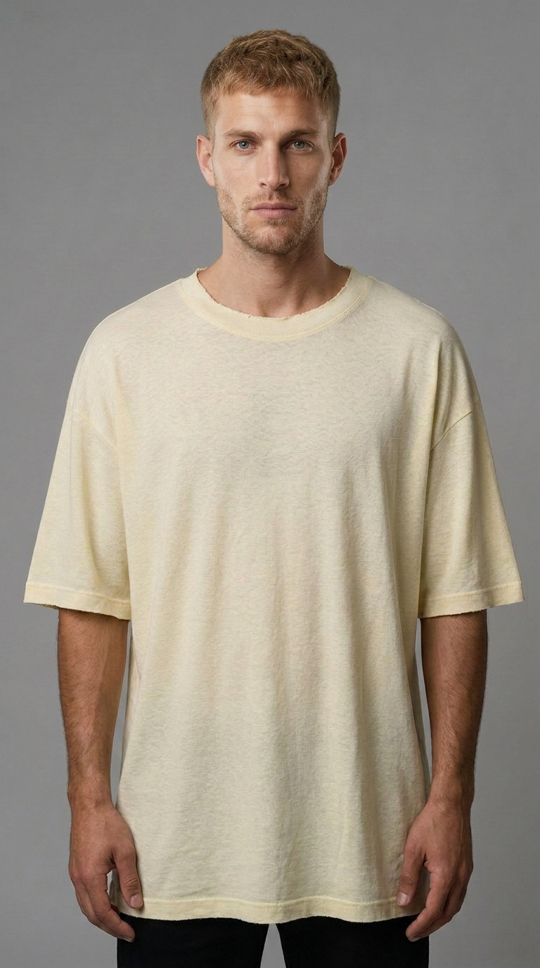 Freedom Tee-צהוב בהיר