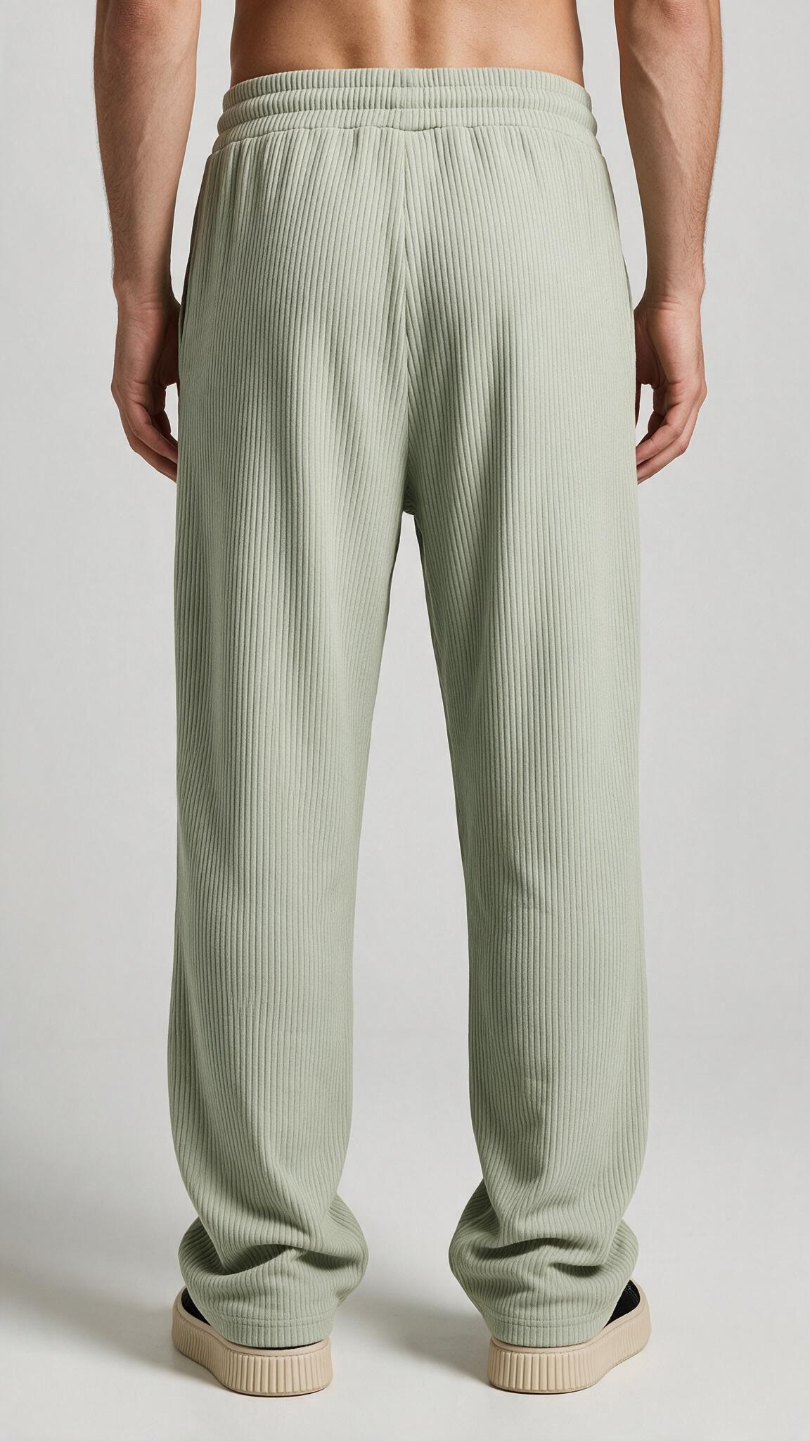 RMP RIB pants-ירוק פיסטוק