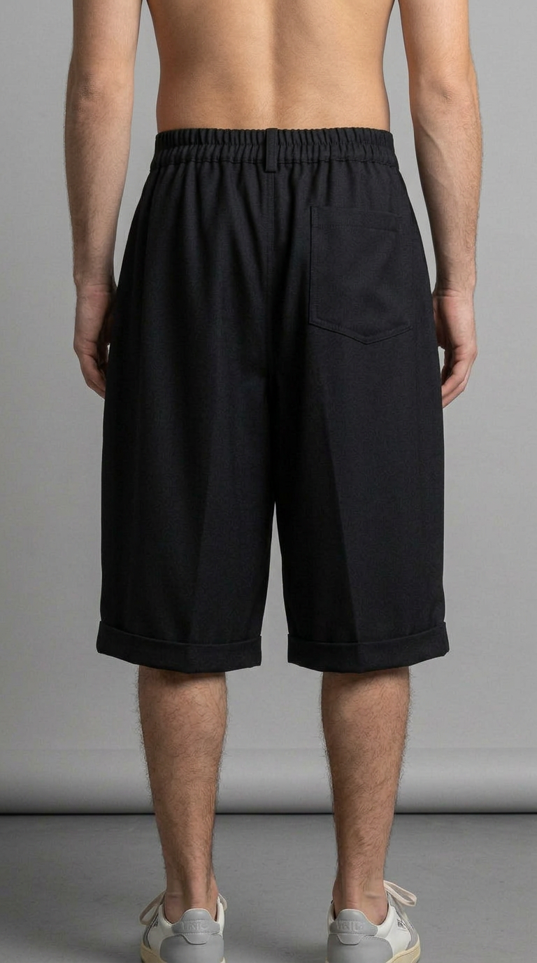 Capri Shorts-שחור