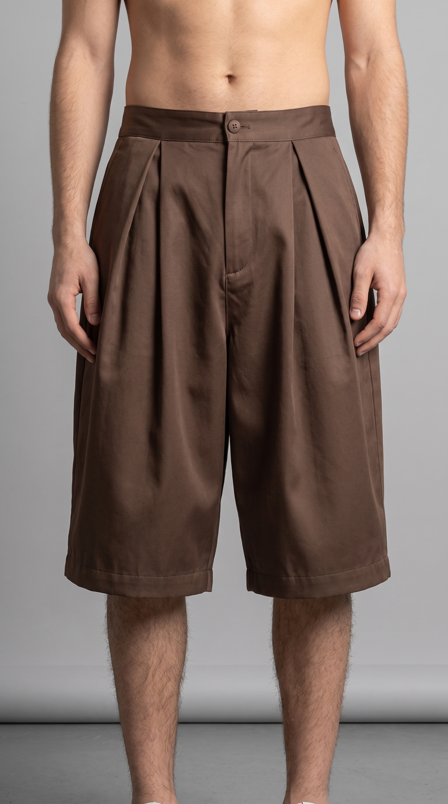 Capri Shorts-חום