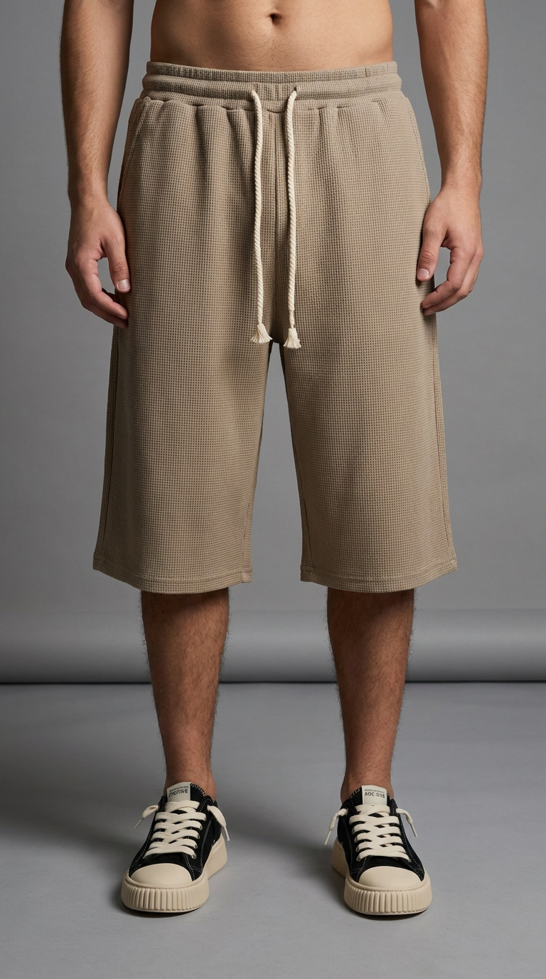 RMP OS Waffle Shorts-חאקי