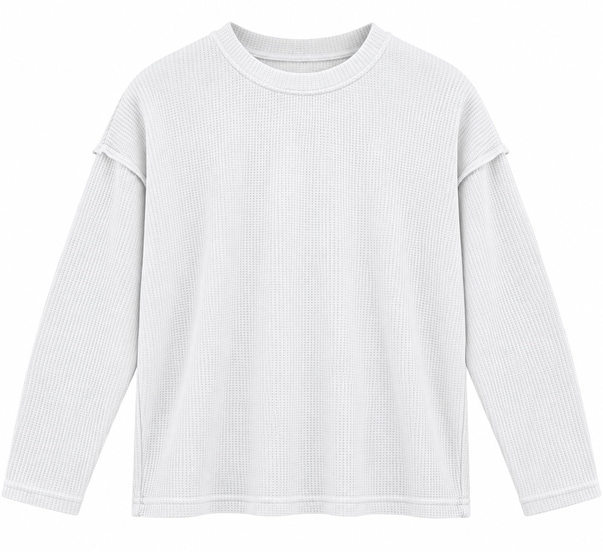 RMP waffle shirt-לבן