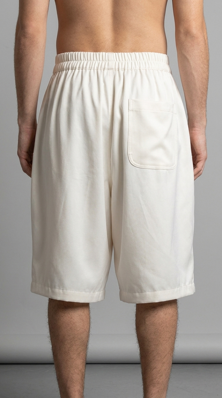 Capri Shorts-לבן