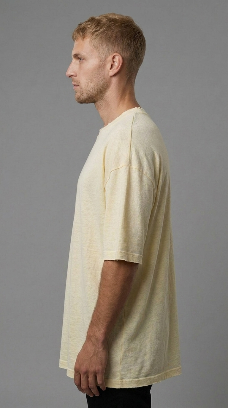 Freedom Tee-צהוב בהיר