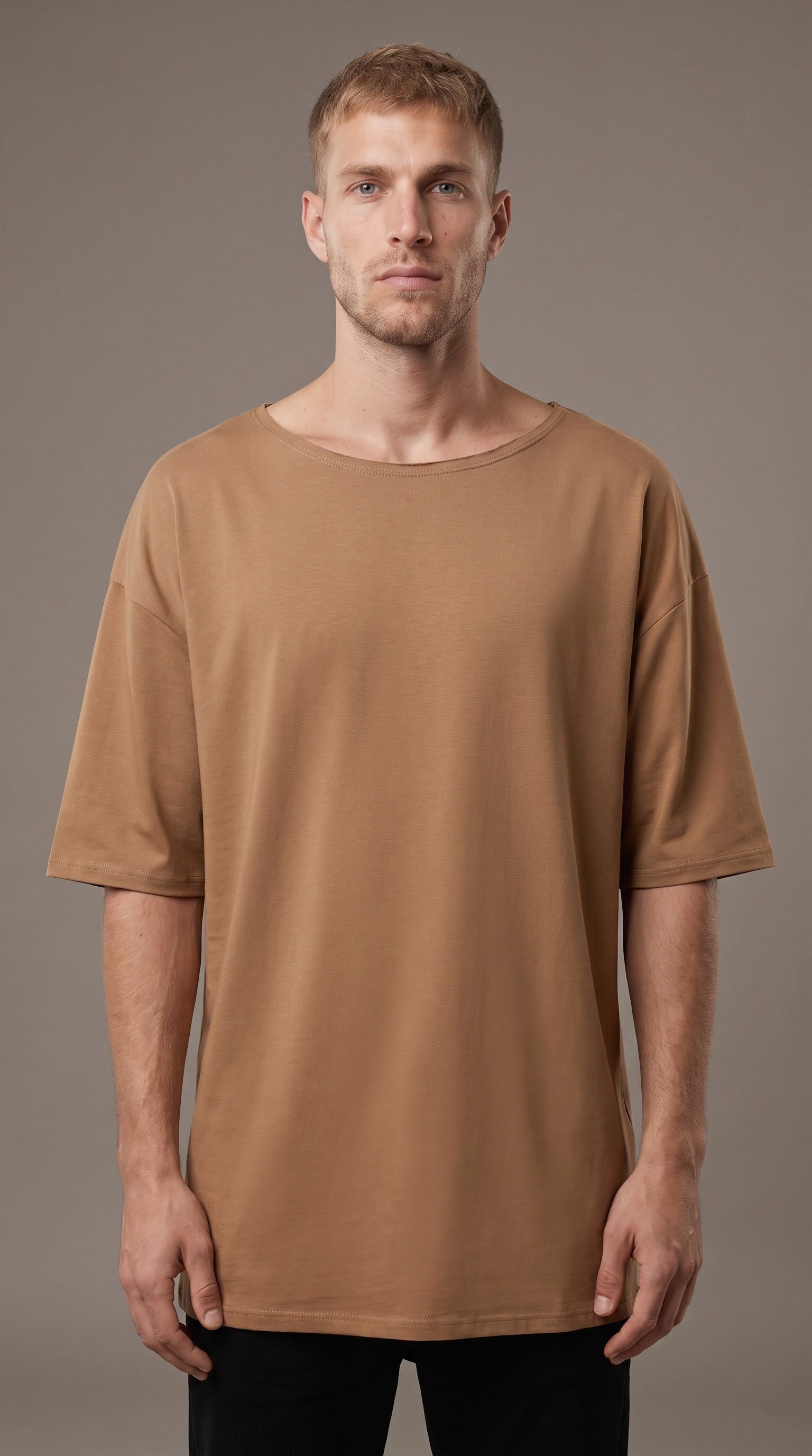 RMP VIBE TEE-חום מוקה