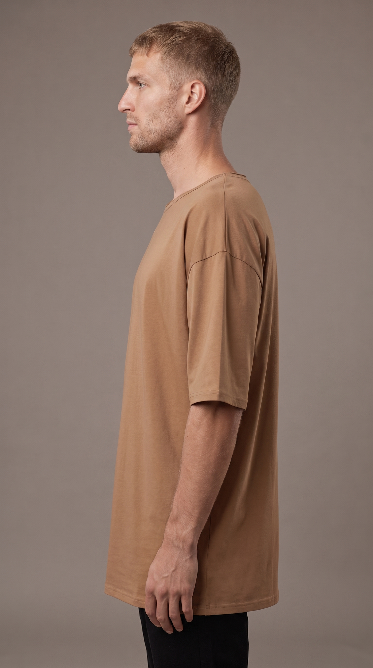 RMP VIBE TEE-חום מוקה
