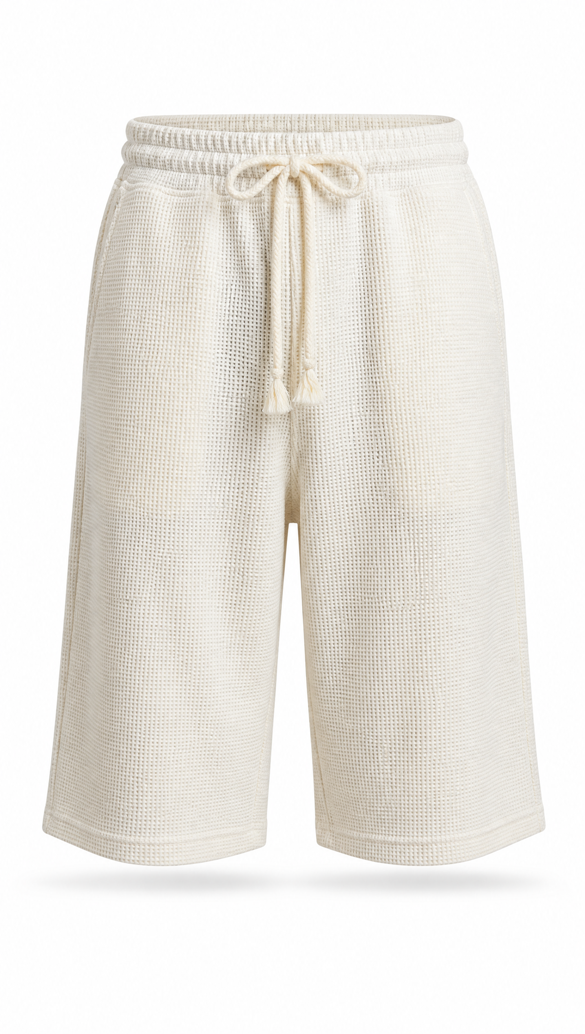 RMP OS Waffle Shorts-שמנת