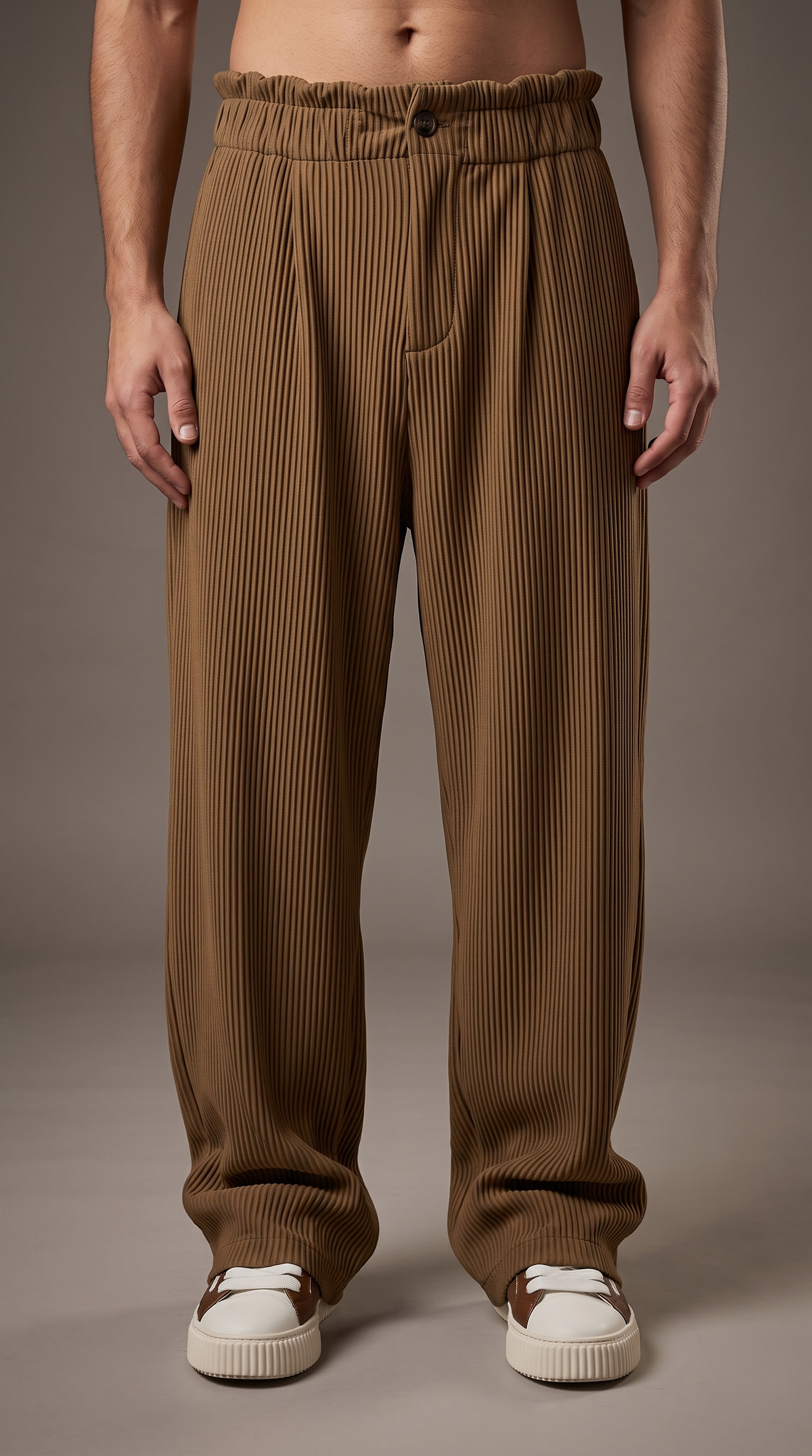 RMP Drape Pants-חום