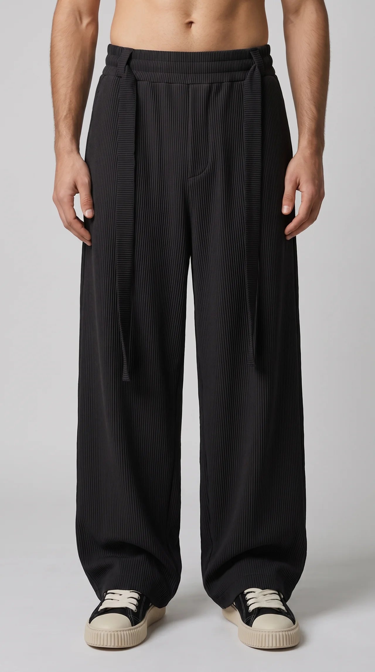 RMP Pleated Pants-שחור