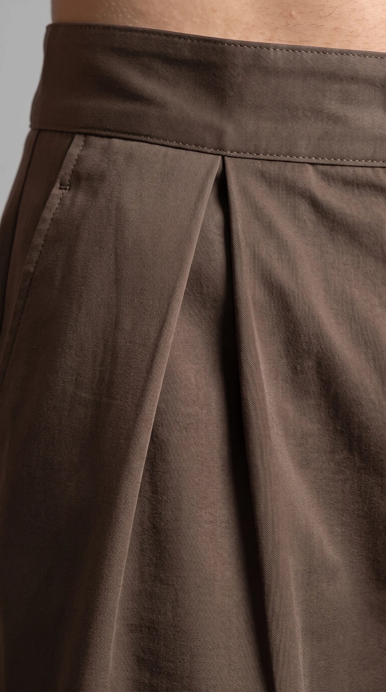 Capri Shorts-חום