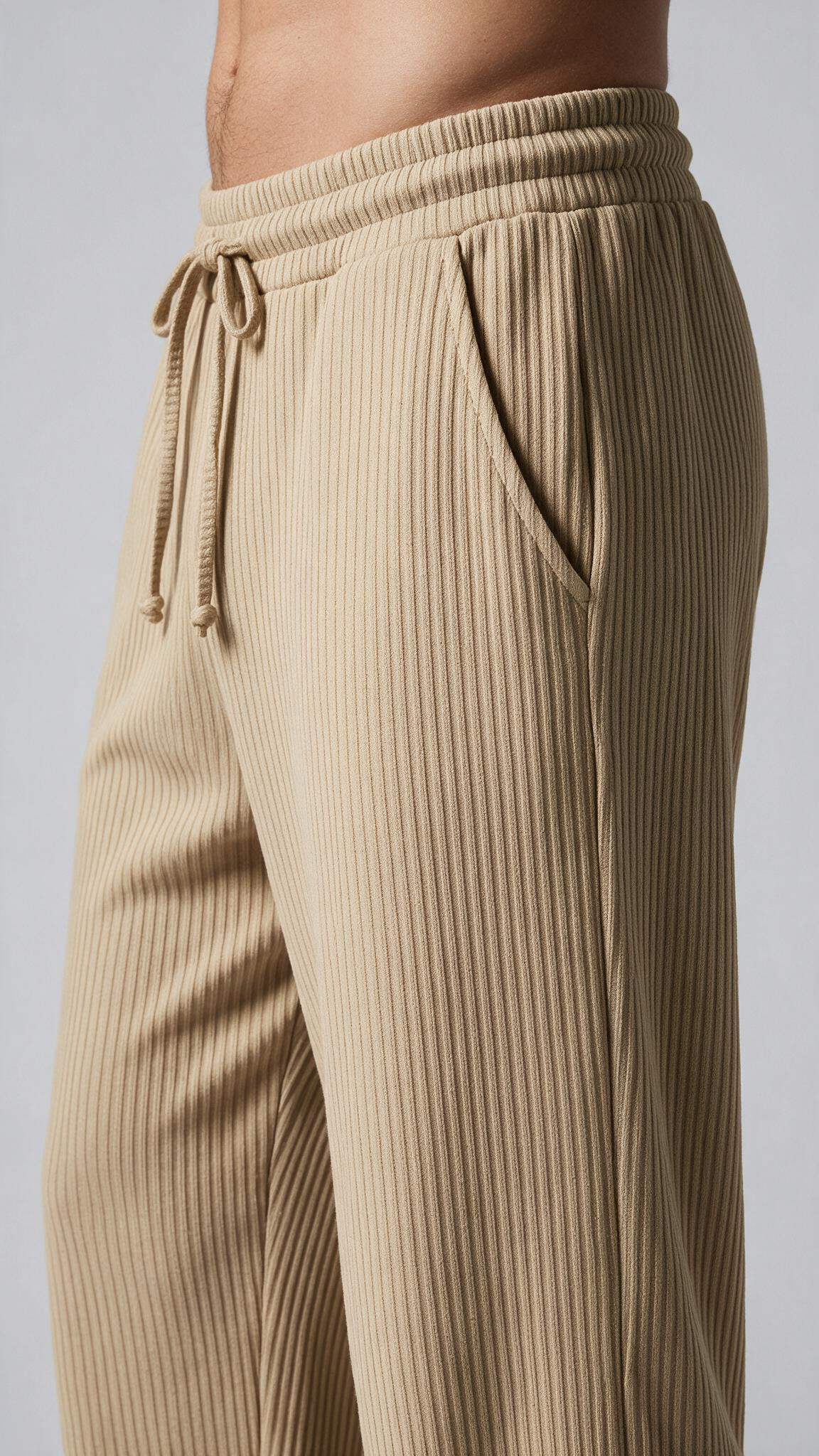RMP RIB pants-בז' חול