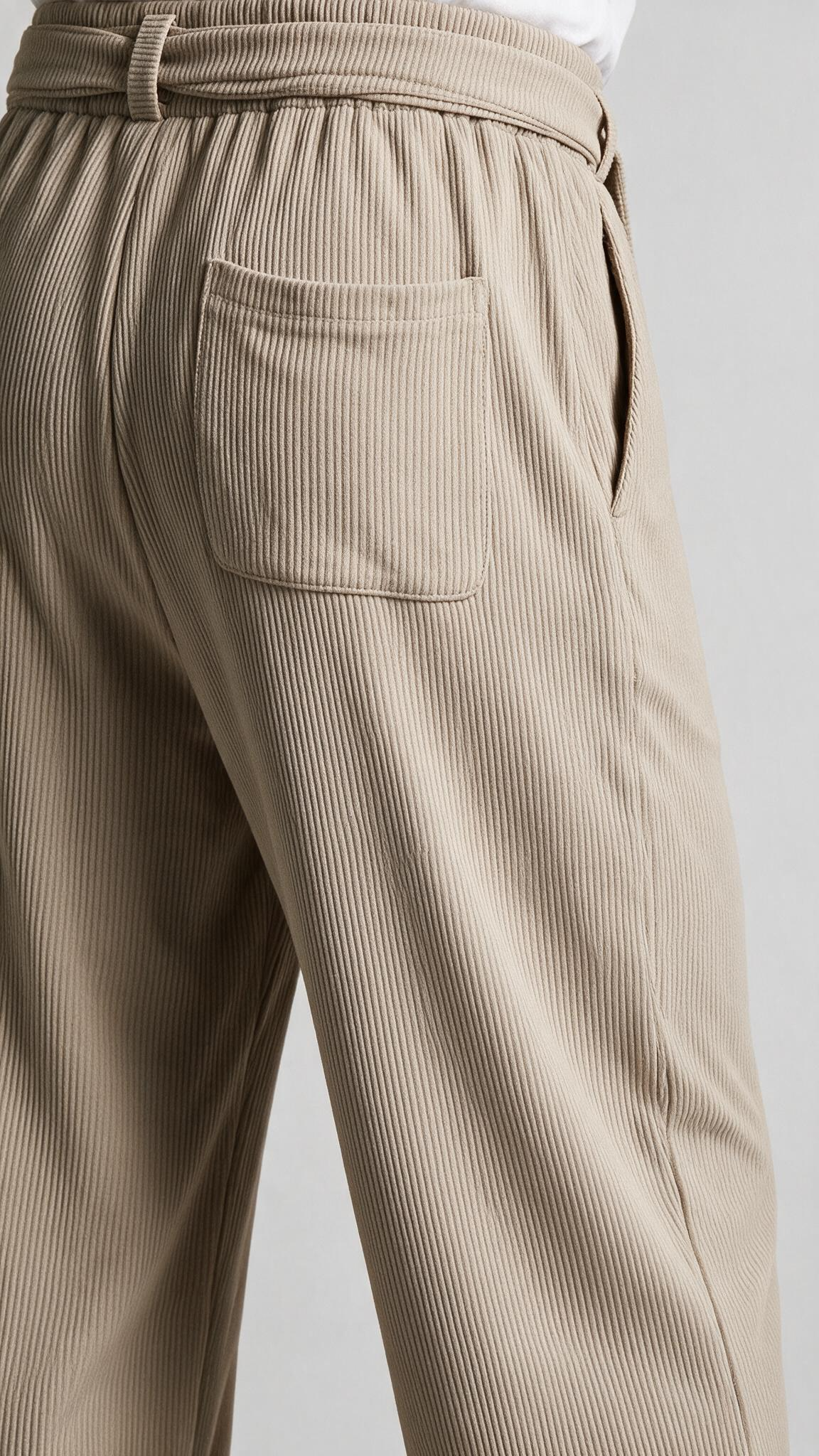 RMP Pleated Pants-בז' חול