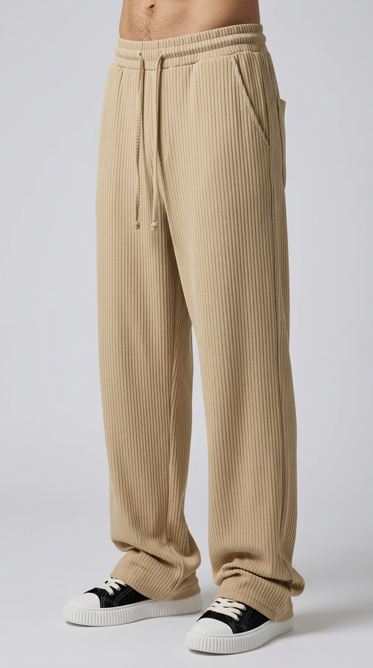 RMP RIB pants-בז' חול
