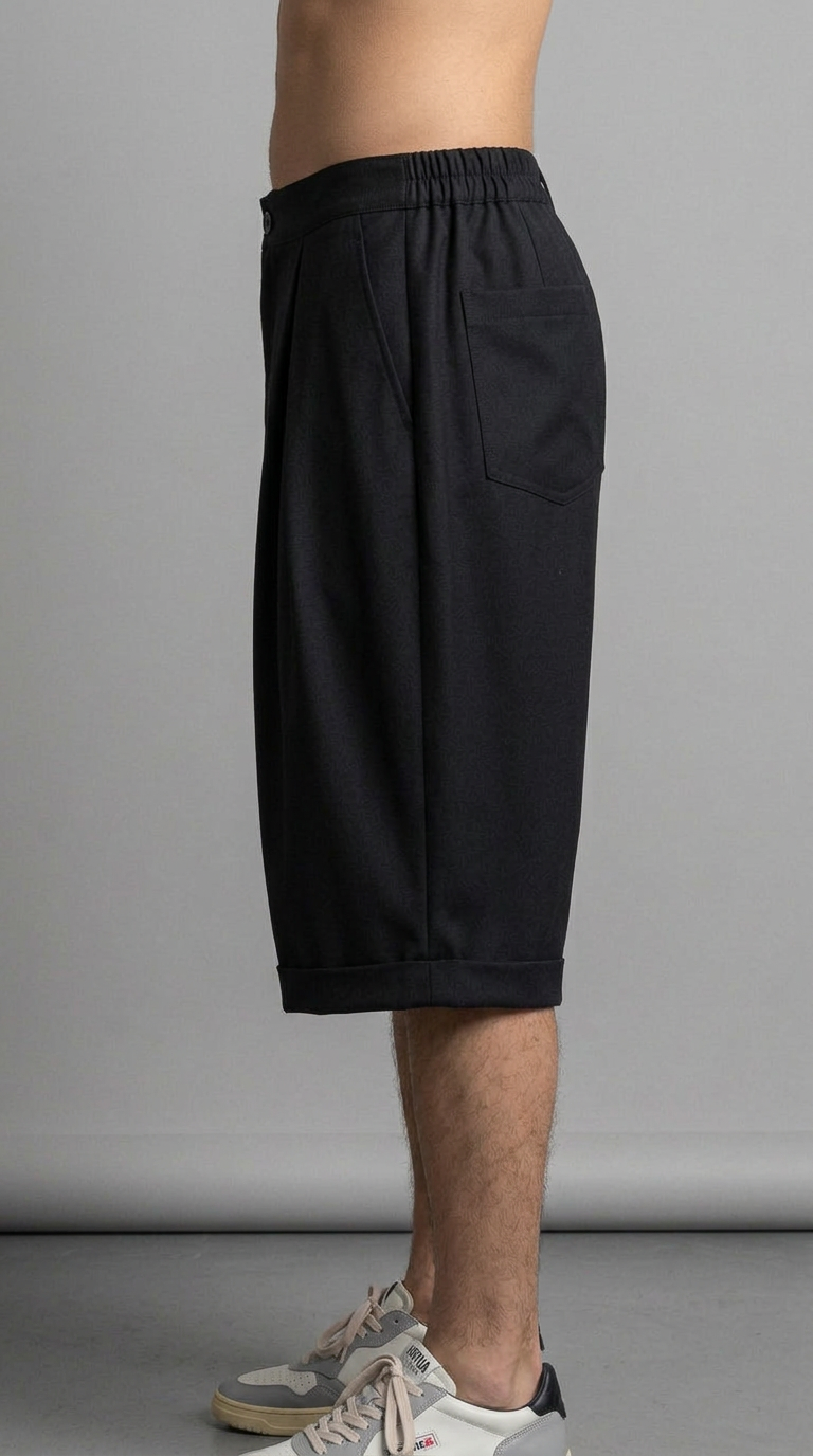 Capri Shorts-שחור